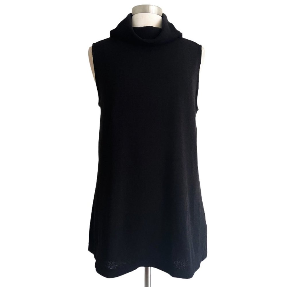 Bardot Black Cowl Neck Sleeveless Knit Top Sz M